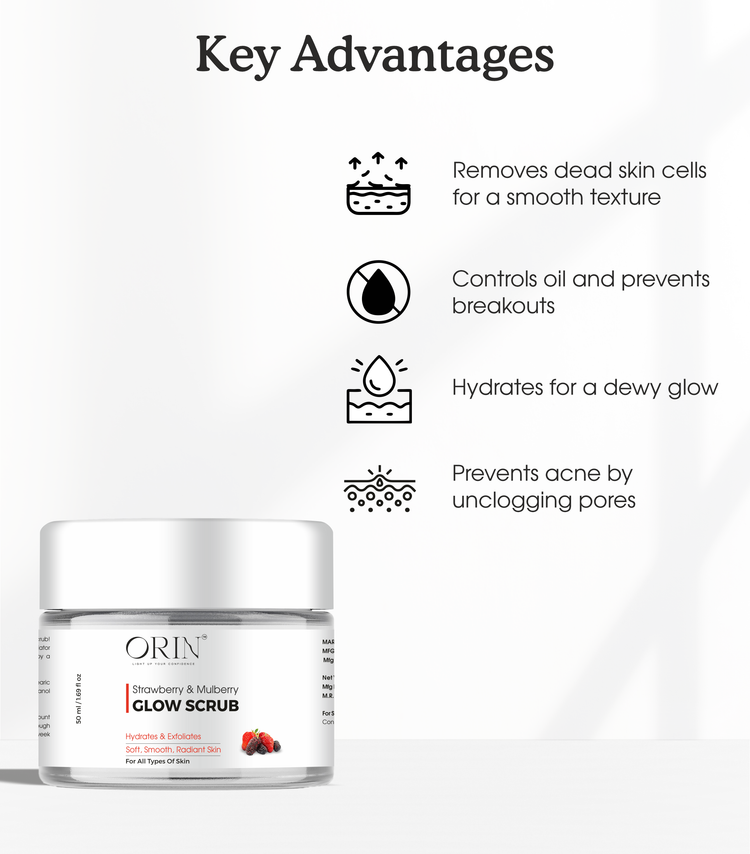 ORIN™ Strawberry & Mulberry Glow Scrub - 50ML