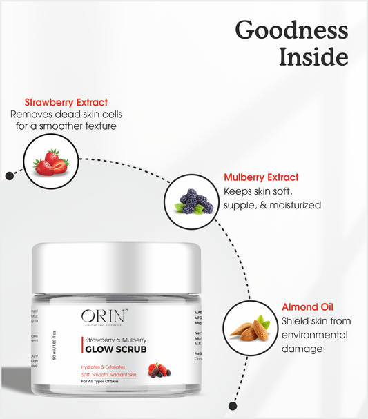 ORIN™ Strawberry & Mulberry Glow Scrub - 50ML